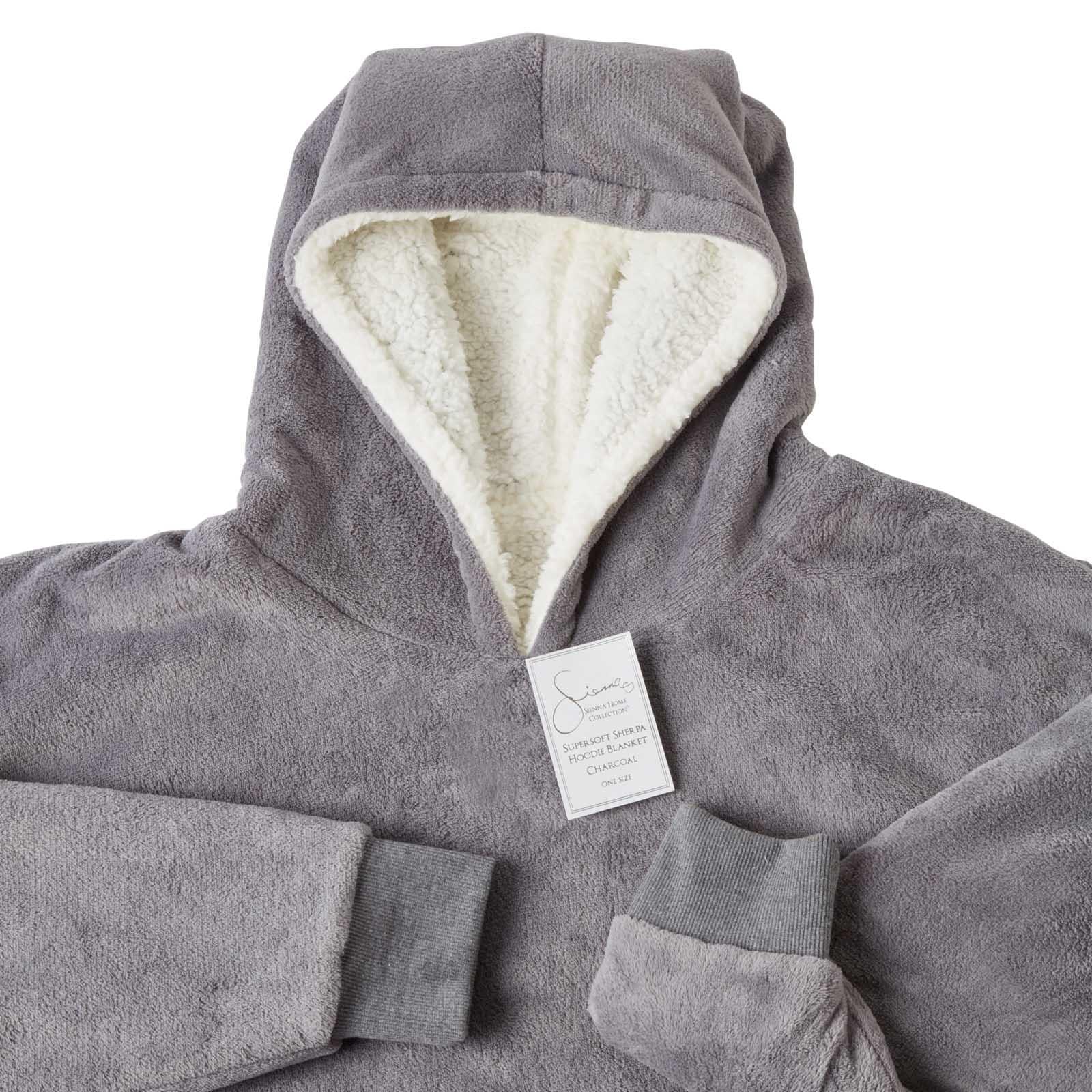 Aeroflux© Premium Hoodie Blanket Oversized Ultra Plush Sherpa Giant Big Hooded Sweatshirt DPD2