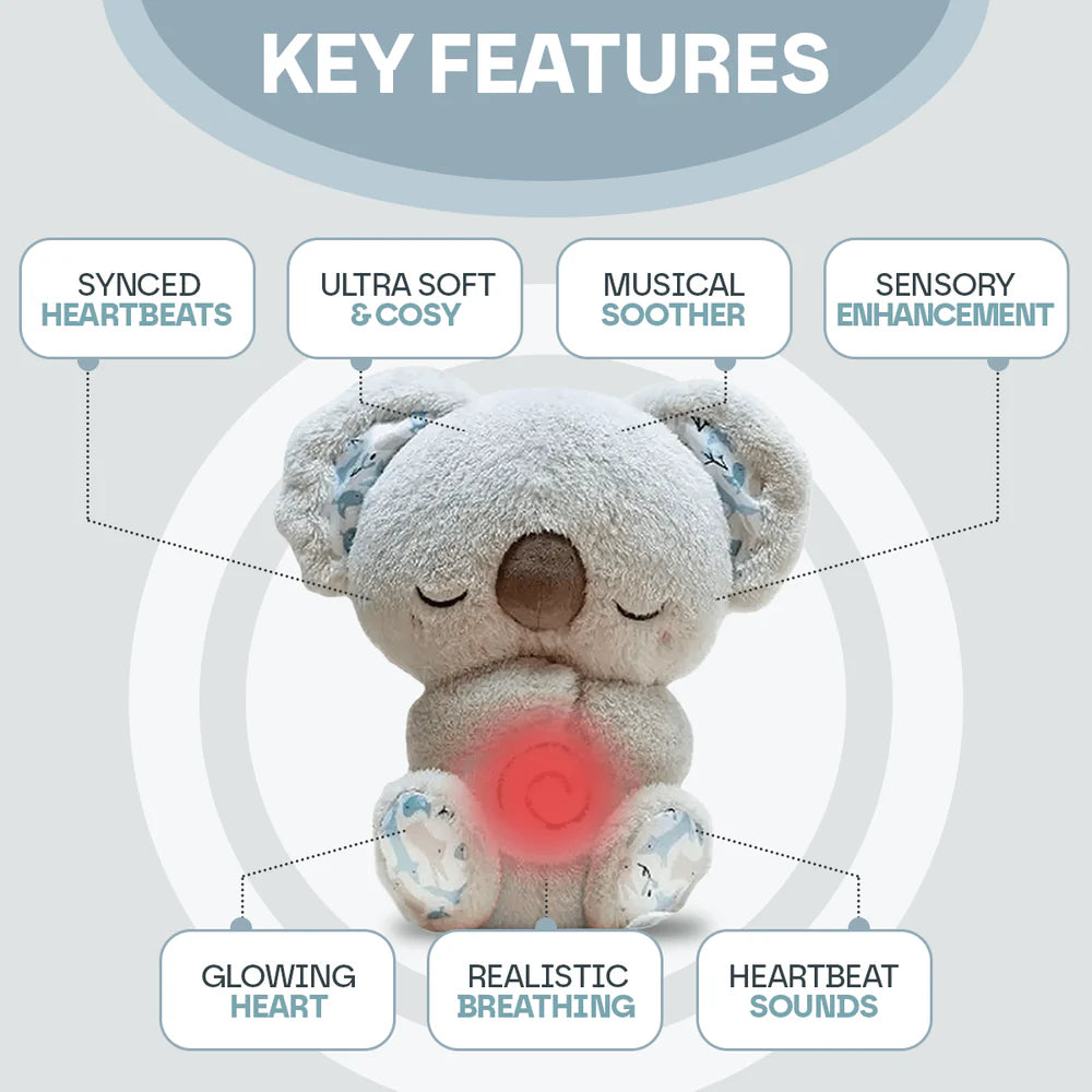 Aeroflux Relief Heartbeat Animal Teddy – Soothing Sleep Companion with Breathing Motion & Nightlight