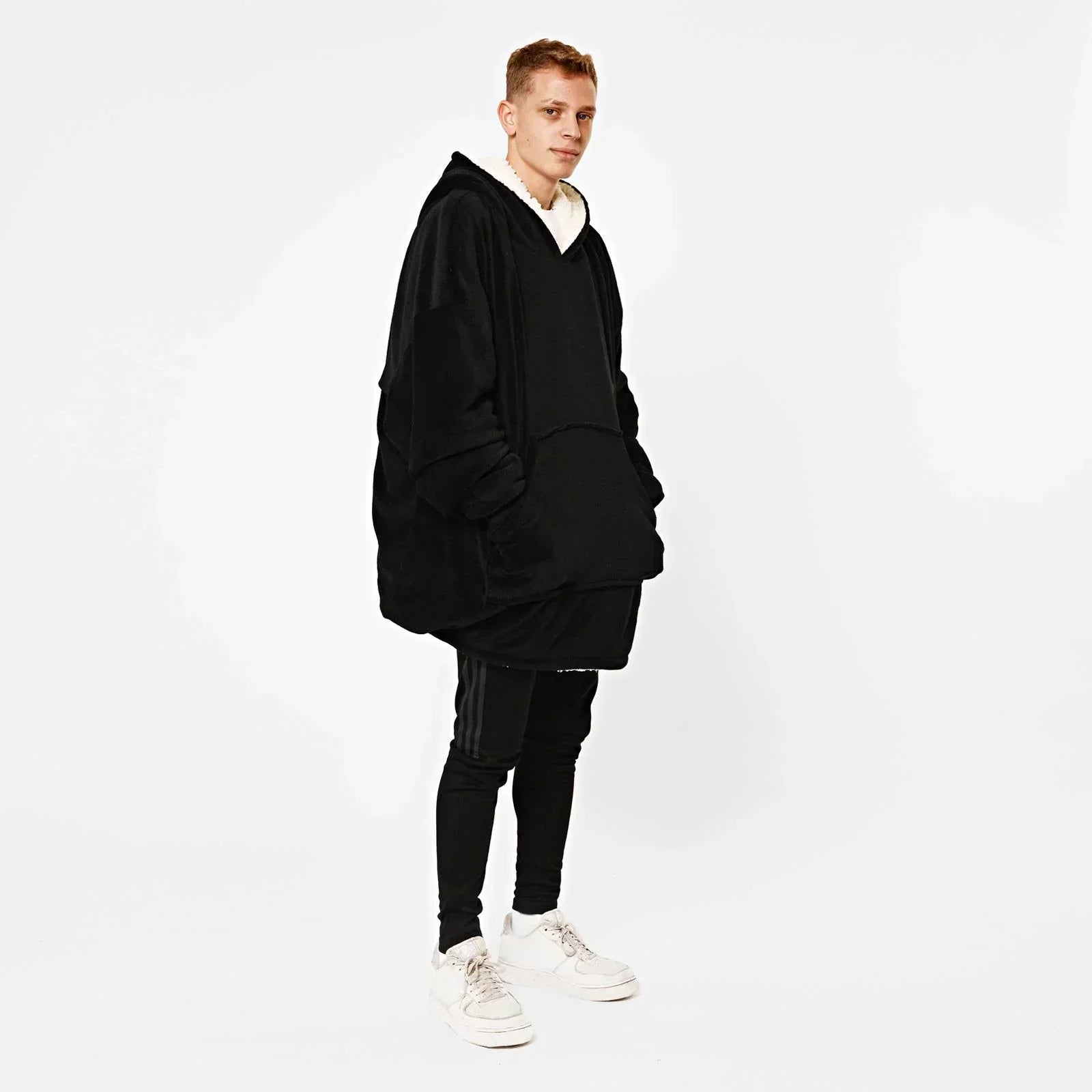 Aeroflux© Premium Hoodie Blanket Oversized Ultra Plush Sherpa Giant Big Hooded Sweatshirt DP2