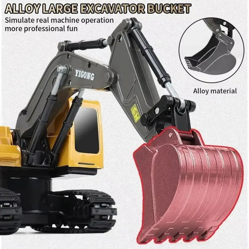 Aeroflux Remote Control RC Digger with Charger & Battery – Children’s RC Excavator Toy