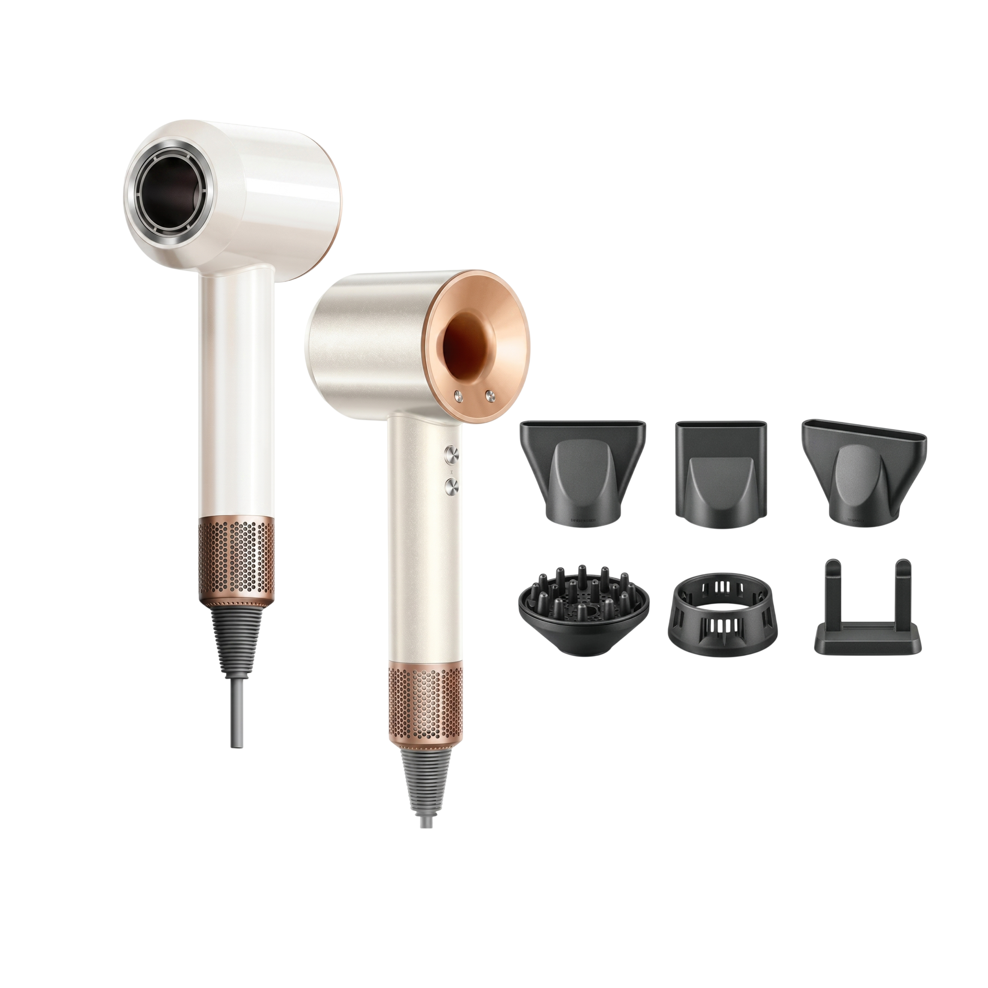 Aeroflux 5-in-1 Hot & Cold Air Hair Dryer: Ionic Technology & 6 Attachments