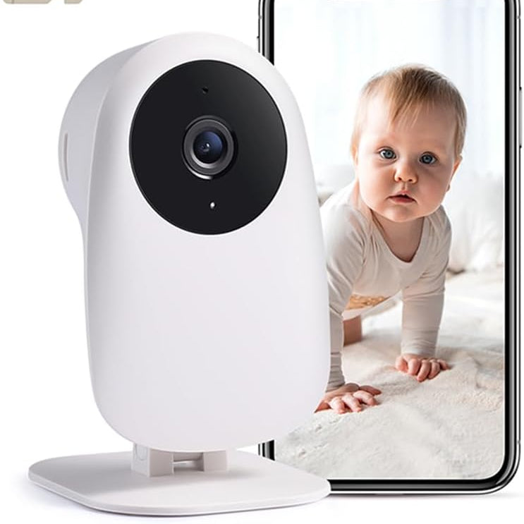 Aeroflux Smart Baby Monitor – 1080p WiFi Camera with Night Vision, Motion Alerts, and Alexa Compatibility