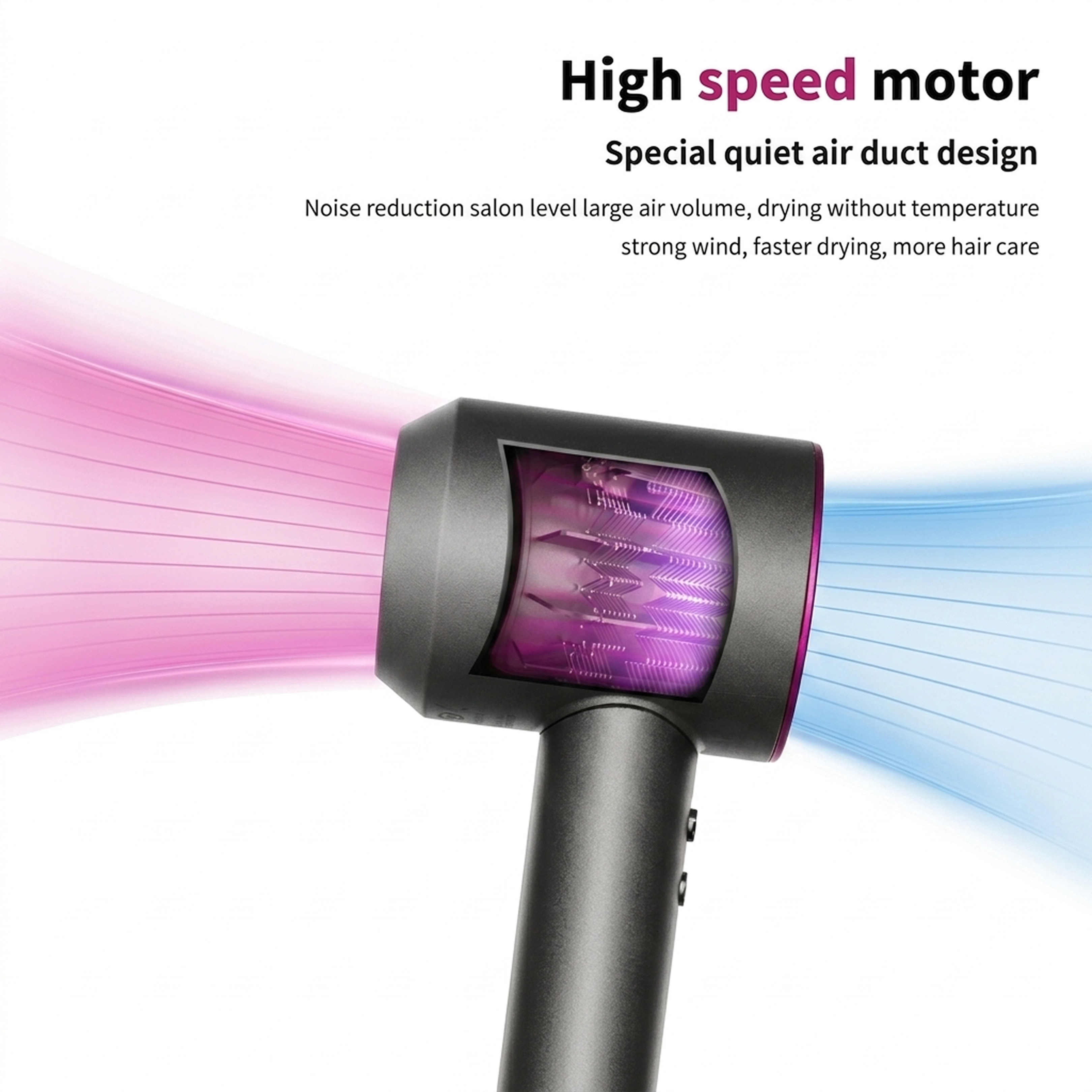 Aeroflux 5-in-1 Hot & Cold Air Hair Dryer: Ionic Technology & 6 Attachments