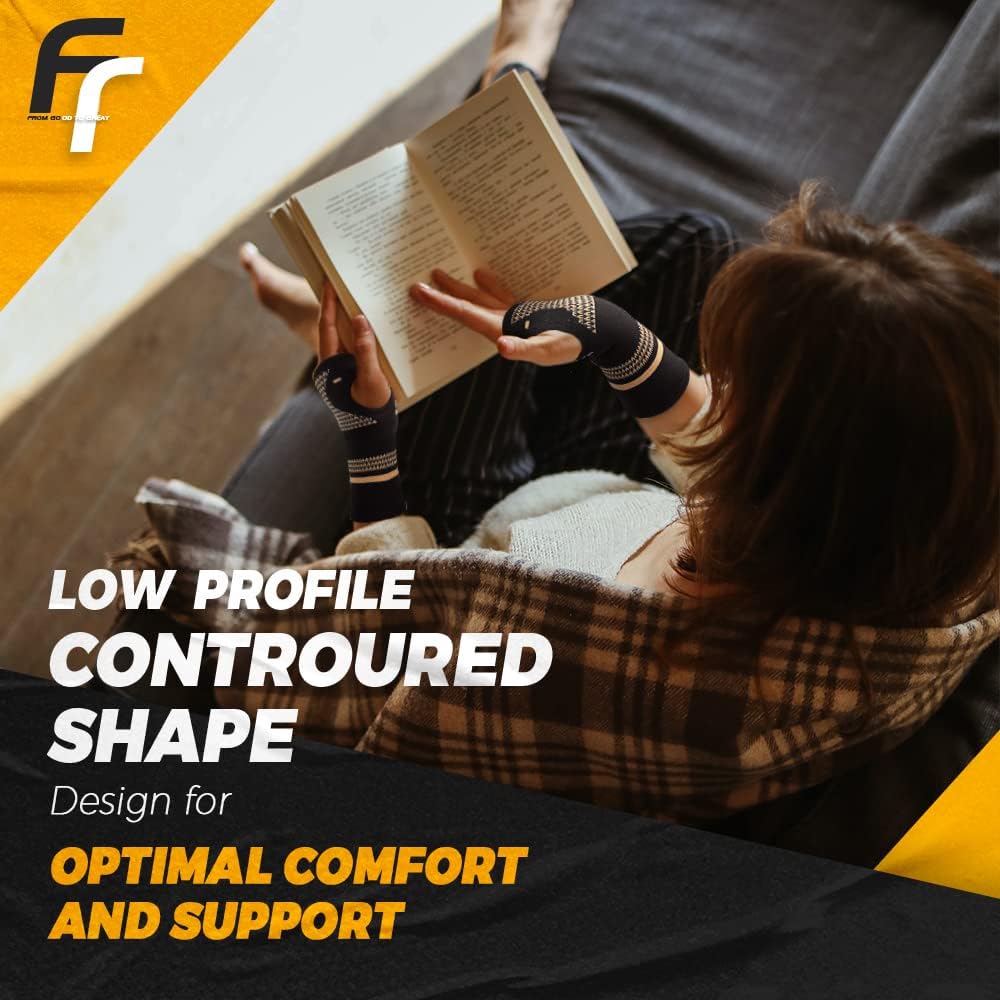 Aeroflux© Copper Wrist Hand Brace: No More Wrist Pain