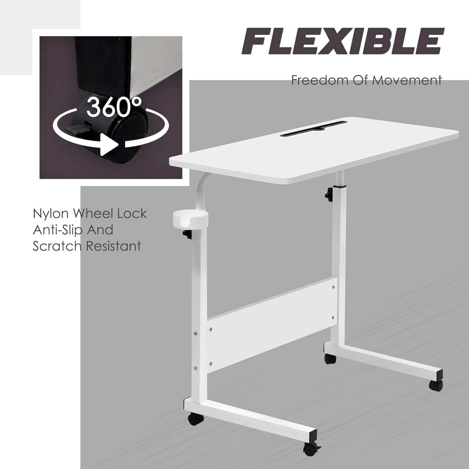 Aeroflux© Adjustable Laptop Desk – Multi-Purpose Bedside & Sofa Table