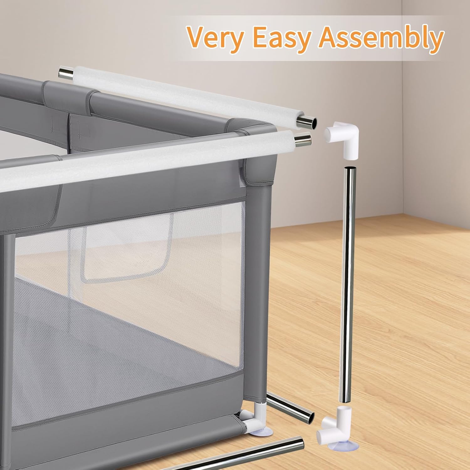 AeroFlux Foldable Baby Playpen – Safe, Spacious & Stylish Playtime