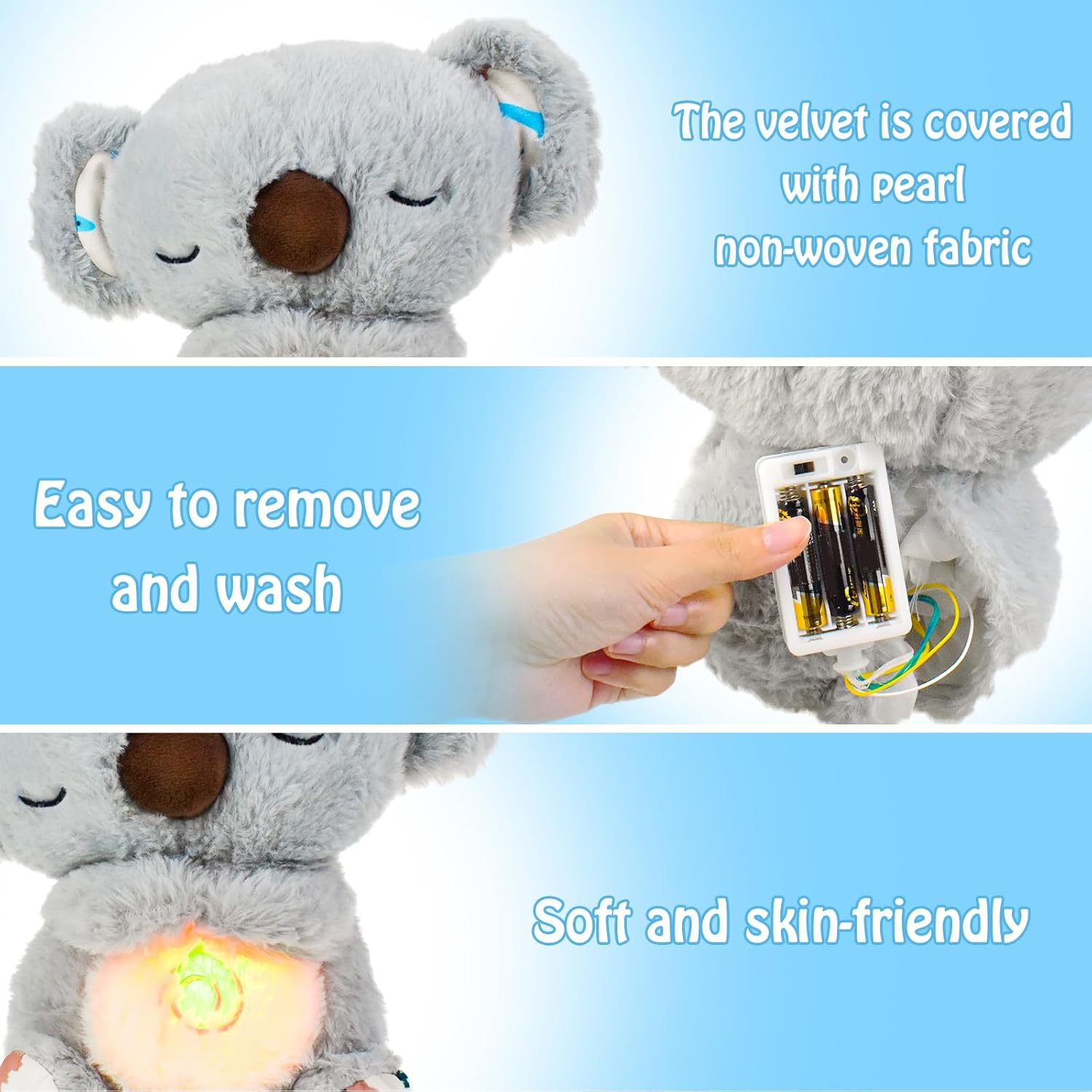 Aeroflux Relief Heartbeat Animal Teddy – Soothing Sleep Companion with Breathing Motion & Nightlight