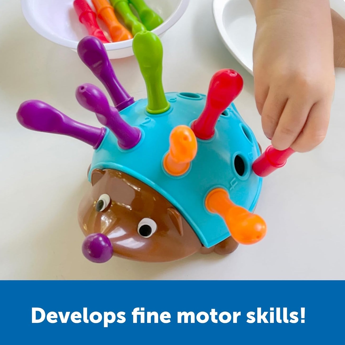 Aeroflux© Spike the Fine Motor Hedgehog – STEM Fun & Educational Toy for Kids