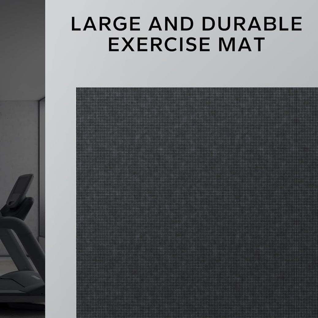 Aeroflux™ Ultra-Durable Large Exercise Mat – Black (183 x 122cm x 8mm)