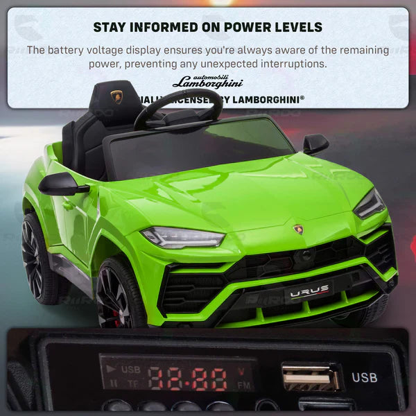 Aeroflux© Lambhorgini Urus 12V Ride on Car
