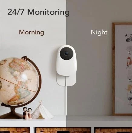 Aeroflux Smart Baby Monitor – 1080p WiFi Camera with Night Vision, Motion Alerts, and Alexa Compatibility