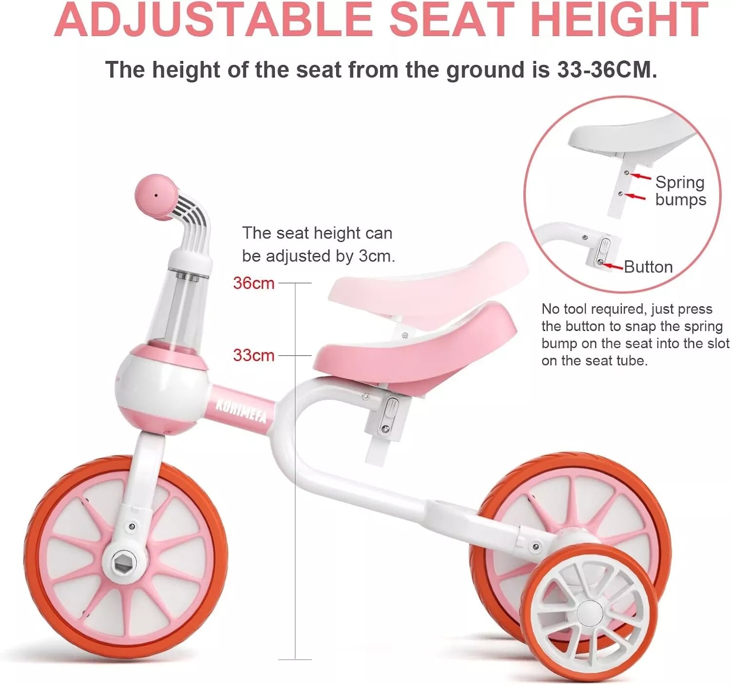 Aeroflux© 5-in-1 Balance Bike & Tricycle for Kids – Adjustable & Safe Design