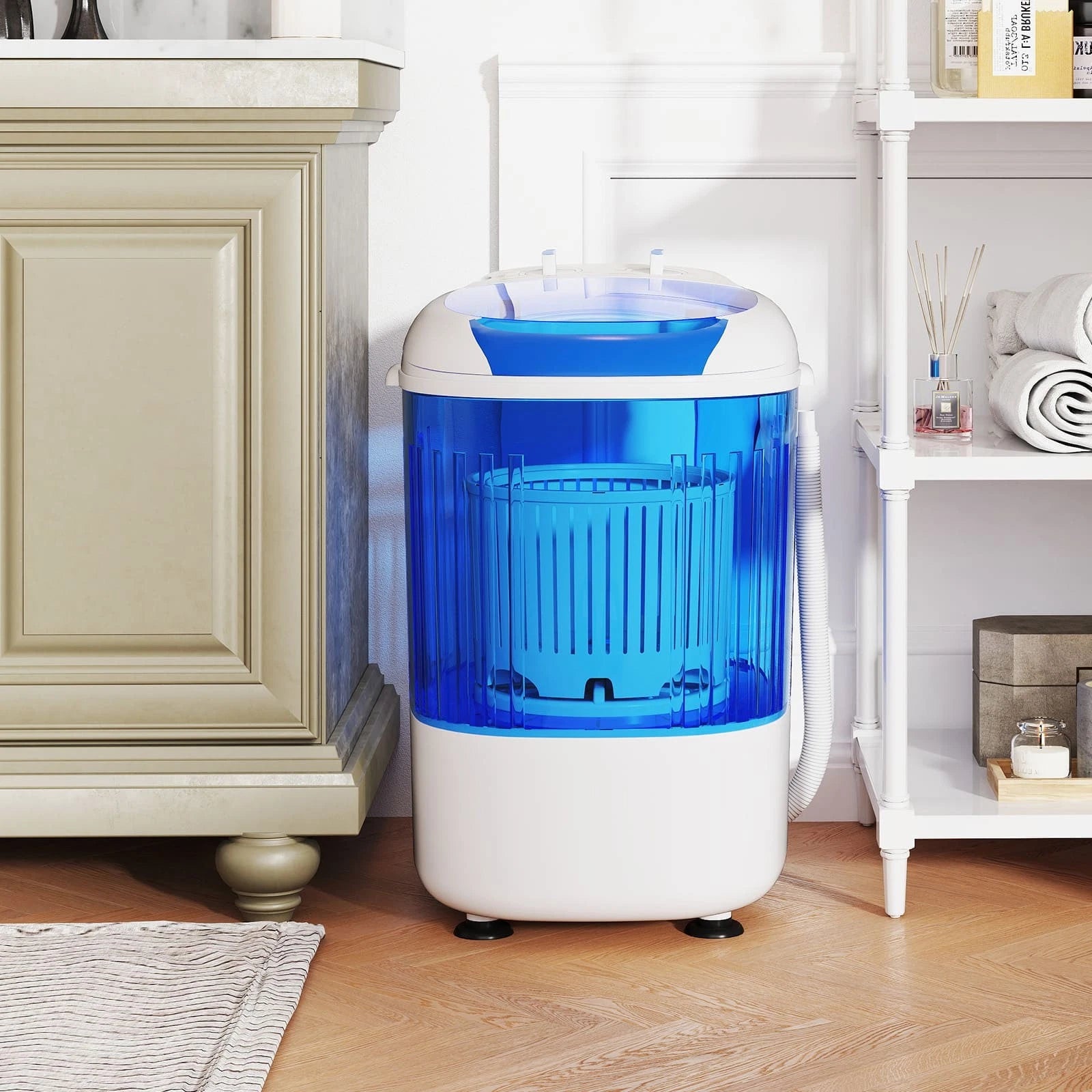 Aeroflux© Compact Portable Mini Washing Machine – Dual Wash & Spin with 2.5kg Capacity