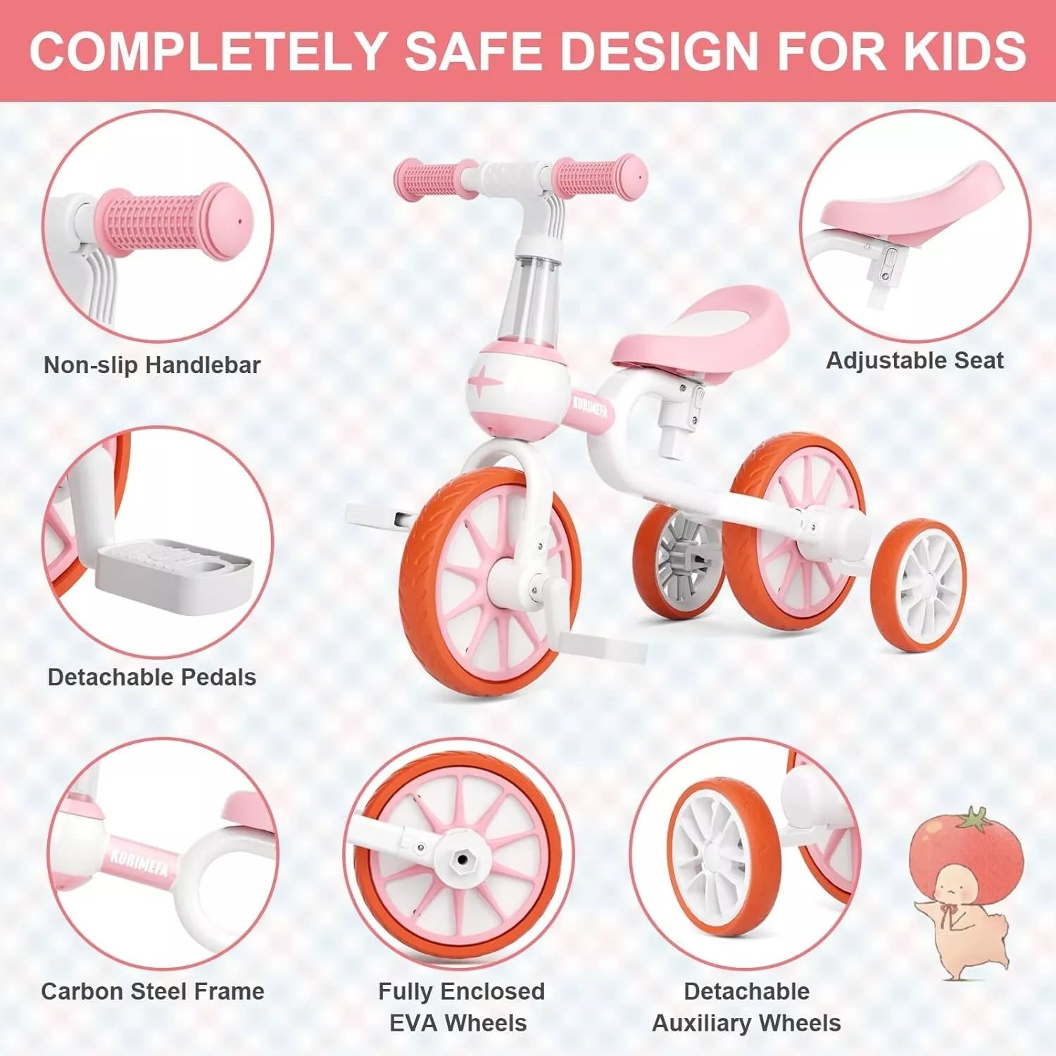 Aeroflux© 5-in-1 Balance Bike & Tricycle for Kids – Adjustable & Safe Design