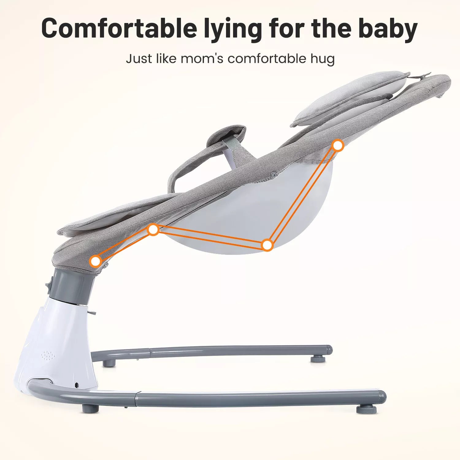Aeroflux© Premium Bluetooth Electric Baby Swing & Bouncer