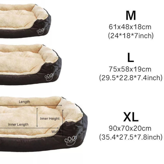 Aeroflux Orthopedic Luxury Pet Bed – Soft, Washable, Supportive Cushion for Dogs & Cats ( M / L / XL)