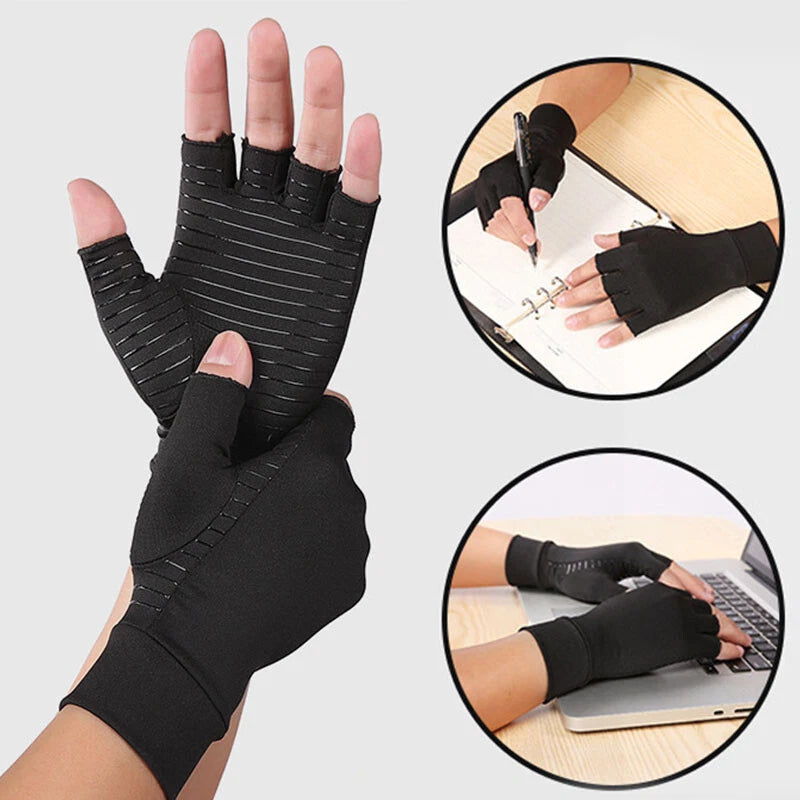 Aeroflux© Premium Copper Infused Arthritis Gloves: No More Pain DP2
