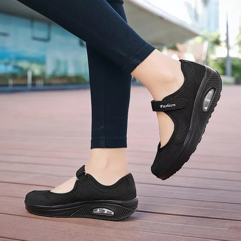 Aeroflux® Women's Slip-On Orthopedic Trainers – Comfy & Stylish Air Cushion Shoes