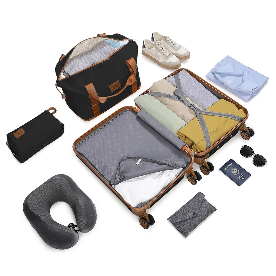Aeroflux© 4-Piece ABS Cabin Luggage Set – Lightweight & Durable