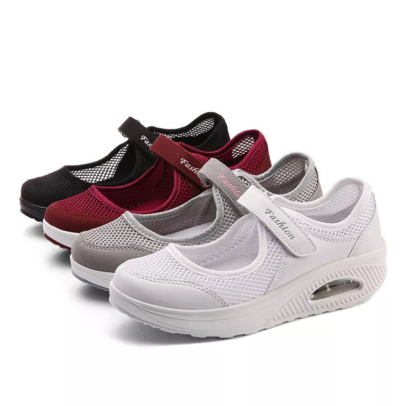 Aeroflux® Women's Slip-On Orthopedic Trainers – Comfy & Stylish Air Cushion Shoes