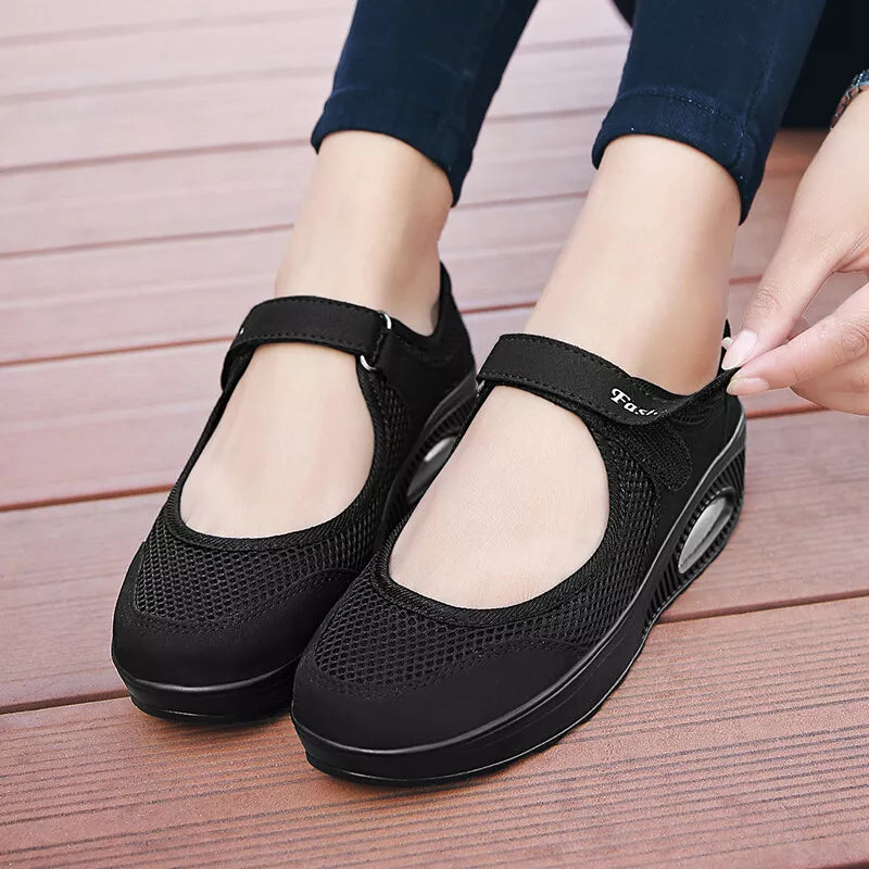 Aeroflux® Women's Slip-On Orthopedic Trainers – Comfy & Stylish Air Cushion Shoes