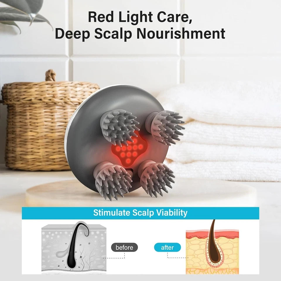 Aeroflux Electric Head & Scalp Massager – Deep Relaxation & Hair Growth Stimulation