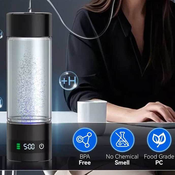 AeroFlux Hydrogen Water Bottle – 5000PPB | Premium SPE PEM Technology | Health & Wellness Redefined