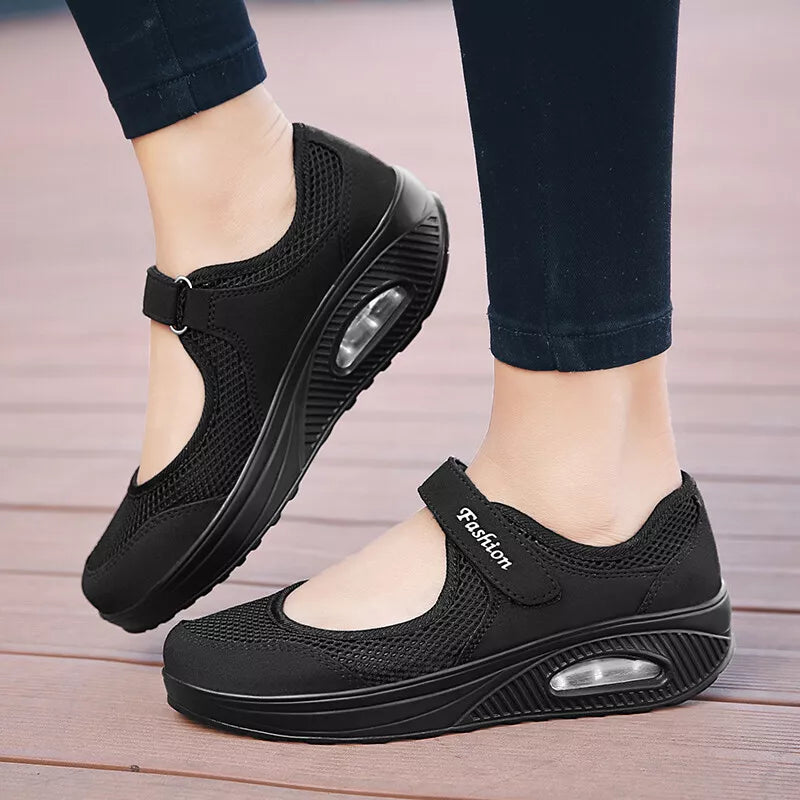 Aeroflux® Women's Slip-On Orthopedic Trainers – Comfy & Stylish Air Cushion Shoes