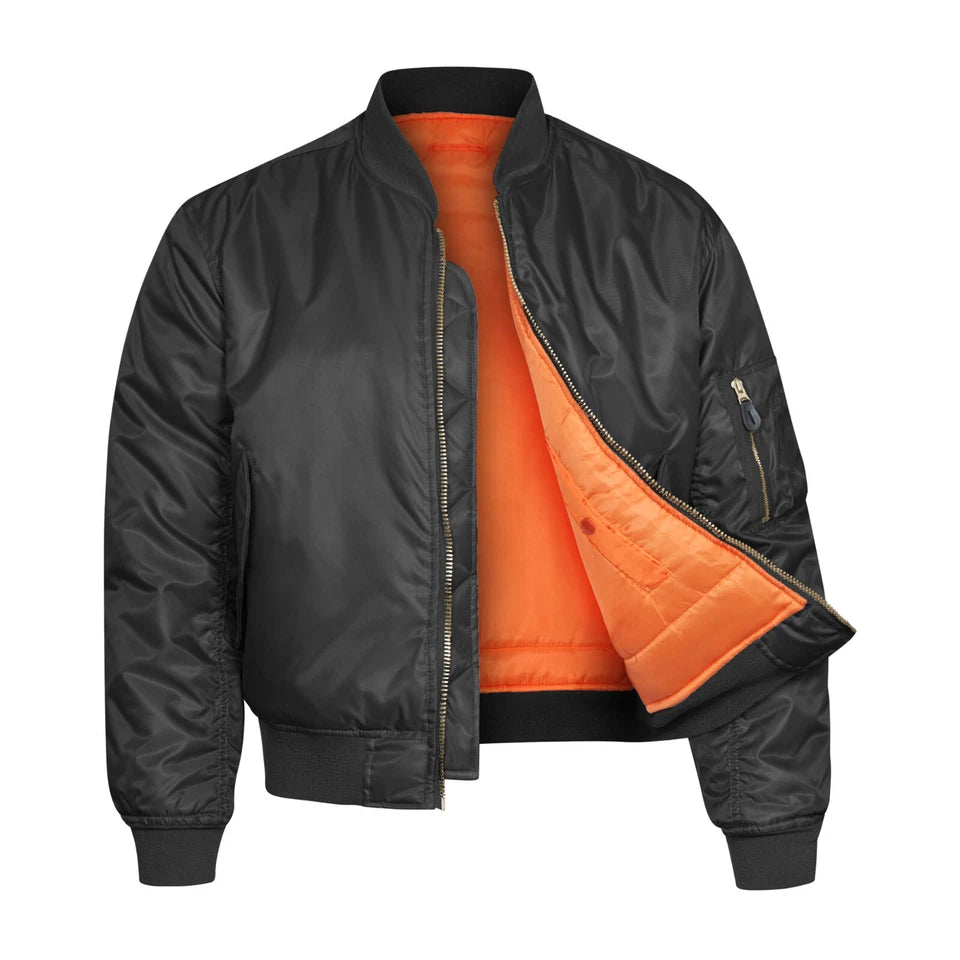 Aeroflux© MA1 Premium Bomber Jacket – All-Season Comfort & Style