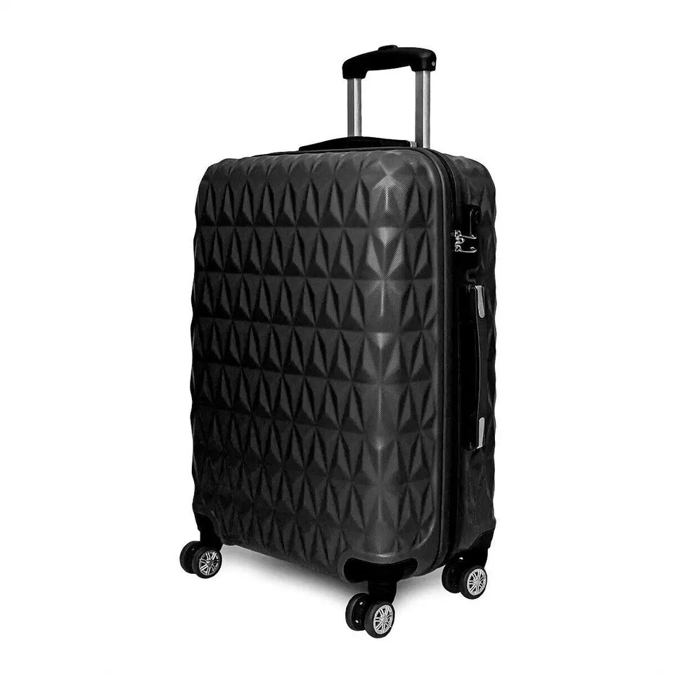Aeroflux© Lightweight 4-Wheel ABS Hard Shell Travel Trolley Luggage (Medium 24")