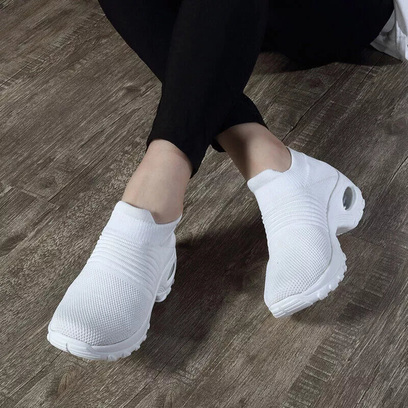 Aeroflux® Women's Slip-On Orthopedic Trainers – Air Cushion Comfort & Support