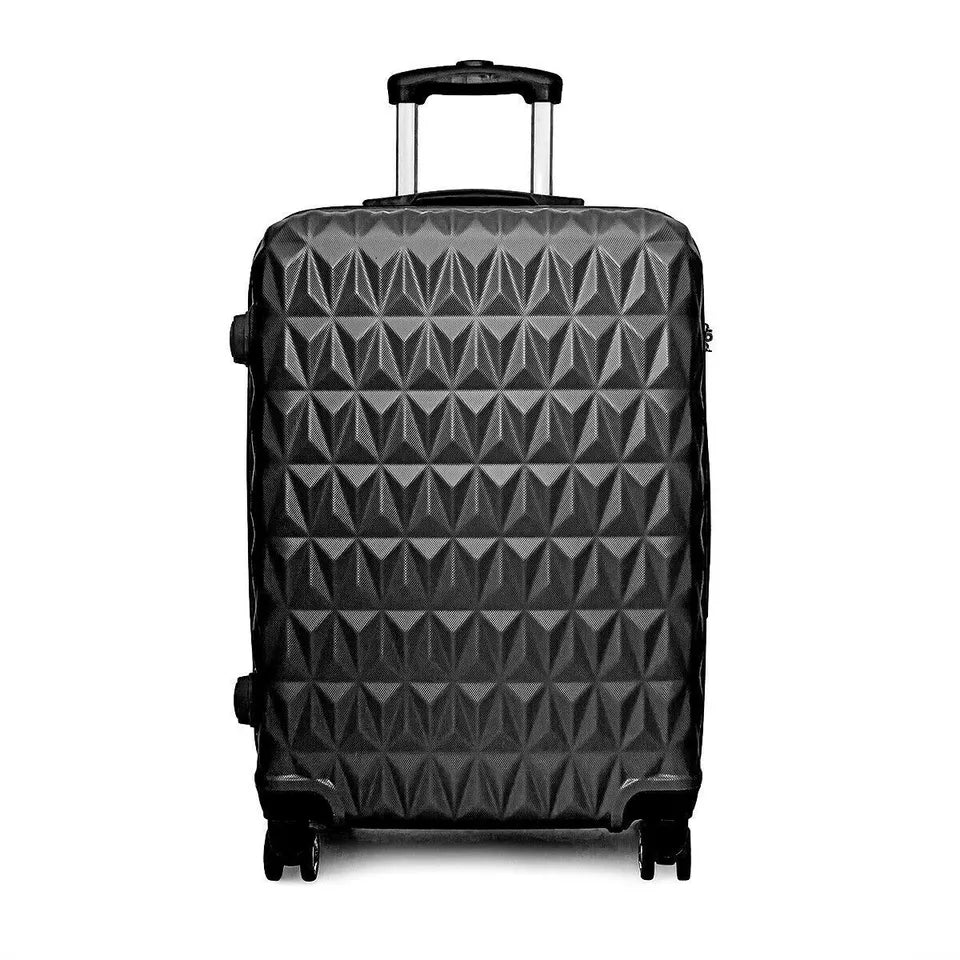 Aeroflux© Lightweight 4-Wheel ABS Hard Shell Travel Trolley Luggage (Medium 24")