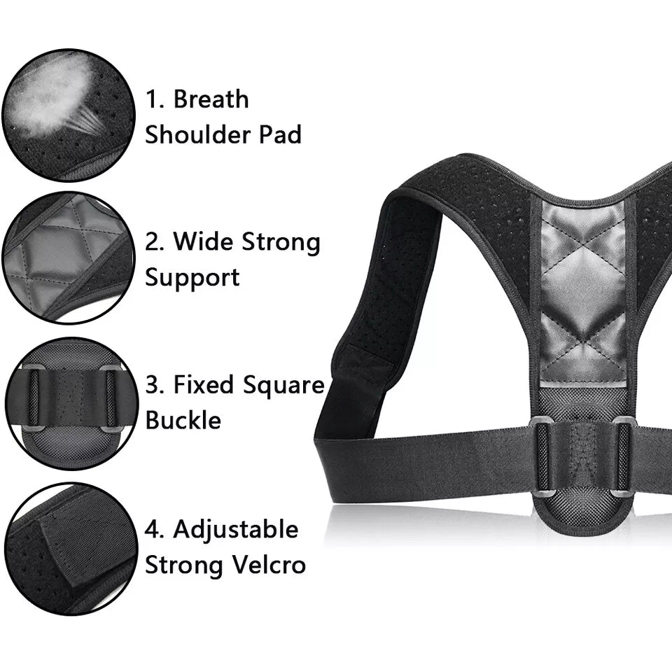 Aeroflux© Premium Back Brace Posture Corrector Support: DPD1