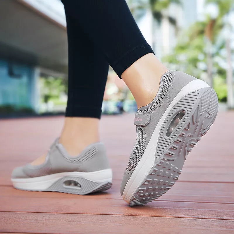 Aeroflux® Women's Slip-On Orthopedic Trainers – Comfy & Stylish Air Cushion Shoes