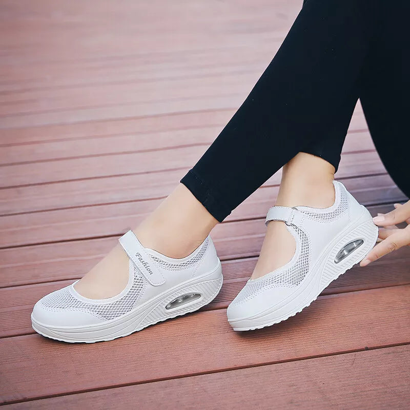 Aeroflux® Women's Slip-On Orthopedic Trainers – Comfy & Stylish Air Cushion Shoes