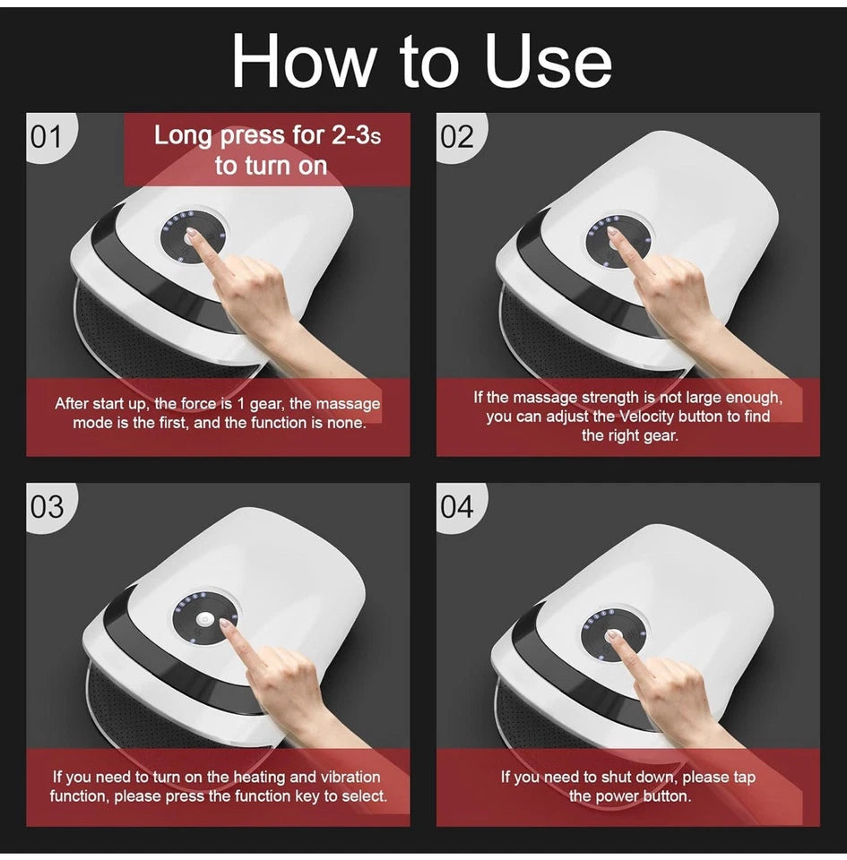 AeroFlux Hand Massager with Compression & Heat – Ultimate Relief for Tired Hands
