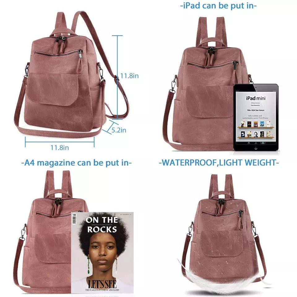 Aeroflux® Convertible Backpack- Convertible Purse Shoulder Bag Handbag Backpack