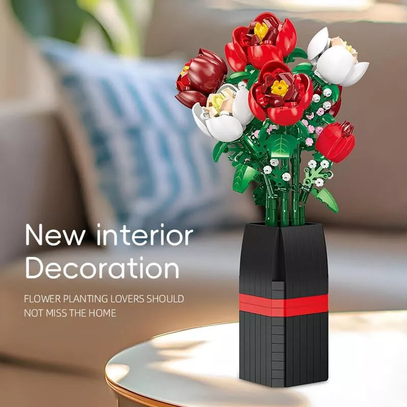Aeroflux Bloom DIY Rose Bouquet – Elegant Botanical Building Set