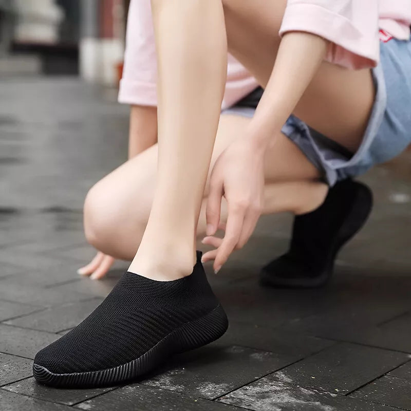 Aeroflux© Women’s Orthopedic Slip-On Trainers: Ultimate Comfort & Support