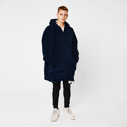 Aeroflux© Premium Hoodie Blanket Oversized Ultra Plush Sherpa Giant Big Hooded Sweatshirt DPD2