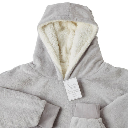 Aeroflux© Premium Hoodie Blanket Oversized Ultra Plush Sherpa Giant Big Hooded Sweatshirt DPD2