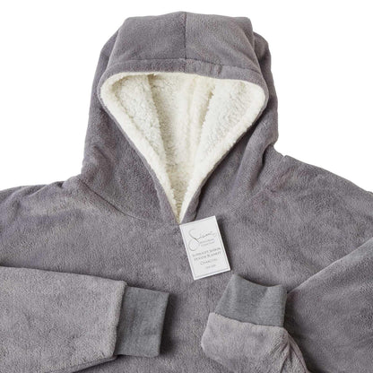 Aeroflux© Premium Hoodie Blanket Oversized Ultra Plush Sherpa Giant Big Hooded Sweatshirt DPD1