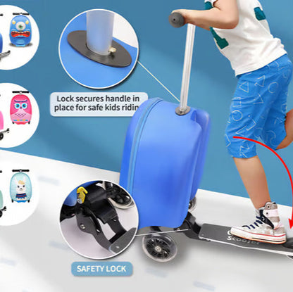 Aeroflux Kids 2-in-1 Ride-On Scooter Suitcase – Travel Made Fun for Little Explorers