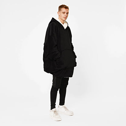 Aeroflux© Premium Hoodie Blanket Oversized Ultra Plush Sherpa Giant Big Hooded Sweatshirt