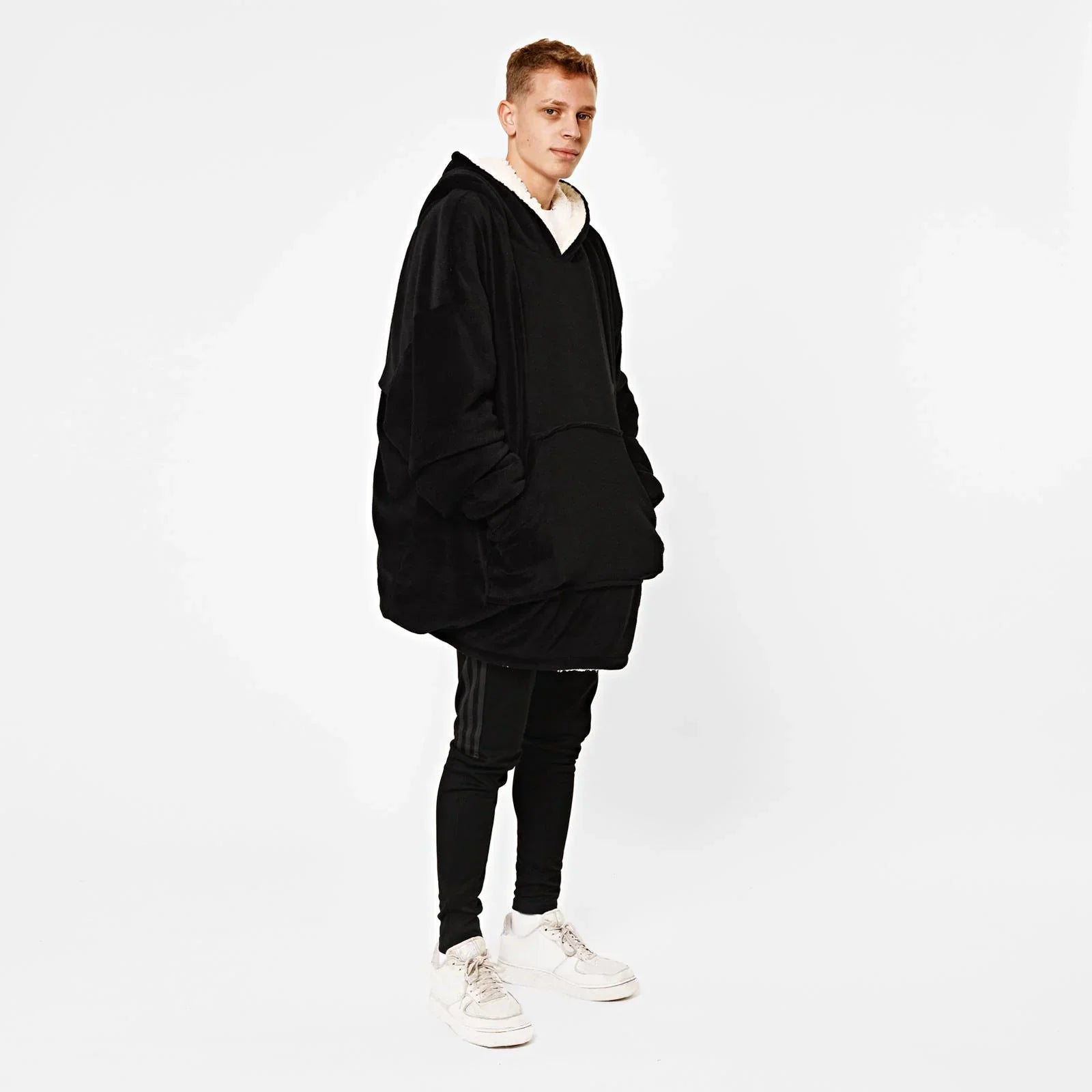 Aeroflux© Premium Hoodie Blanket Oversized Ultra Plush Sherpa Giant Big Hooded Sweatshirt DPD1