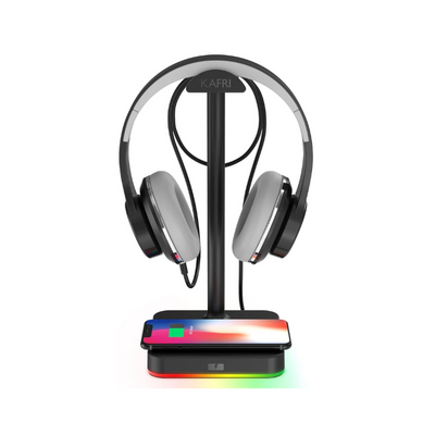 Aeroflux RGB Headphone Stand with Wireless Charger