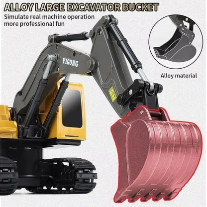 Aeroflux Remote Control RC Digger with Charger & Battery – Children’s RC Excavator Toy