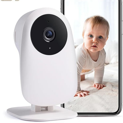 Aeroflux Smart Baby Monitor – 1080p WiFi Camera with Night Vision, Motion Alerts, and Alexa Compatibility