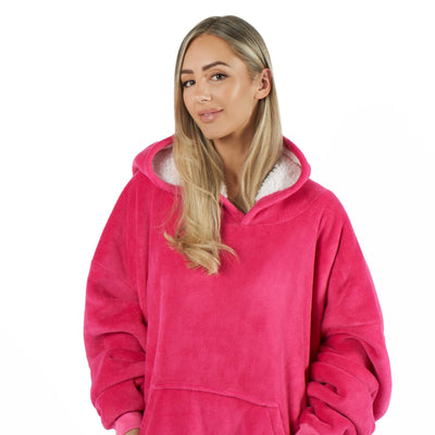 Aeroflux© Premium Hoodie Blanket Oversized Ultra Plush Sherpa Giant Big Hooded Sweatshirt