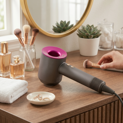 Aeroflux 5-in-1 Hot & Cold Air Hair Dryer: Ionic Technology & 6 Attachments